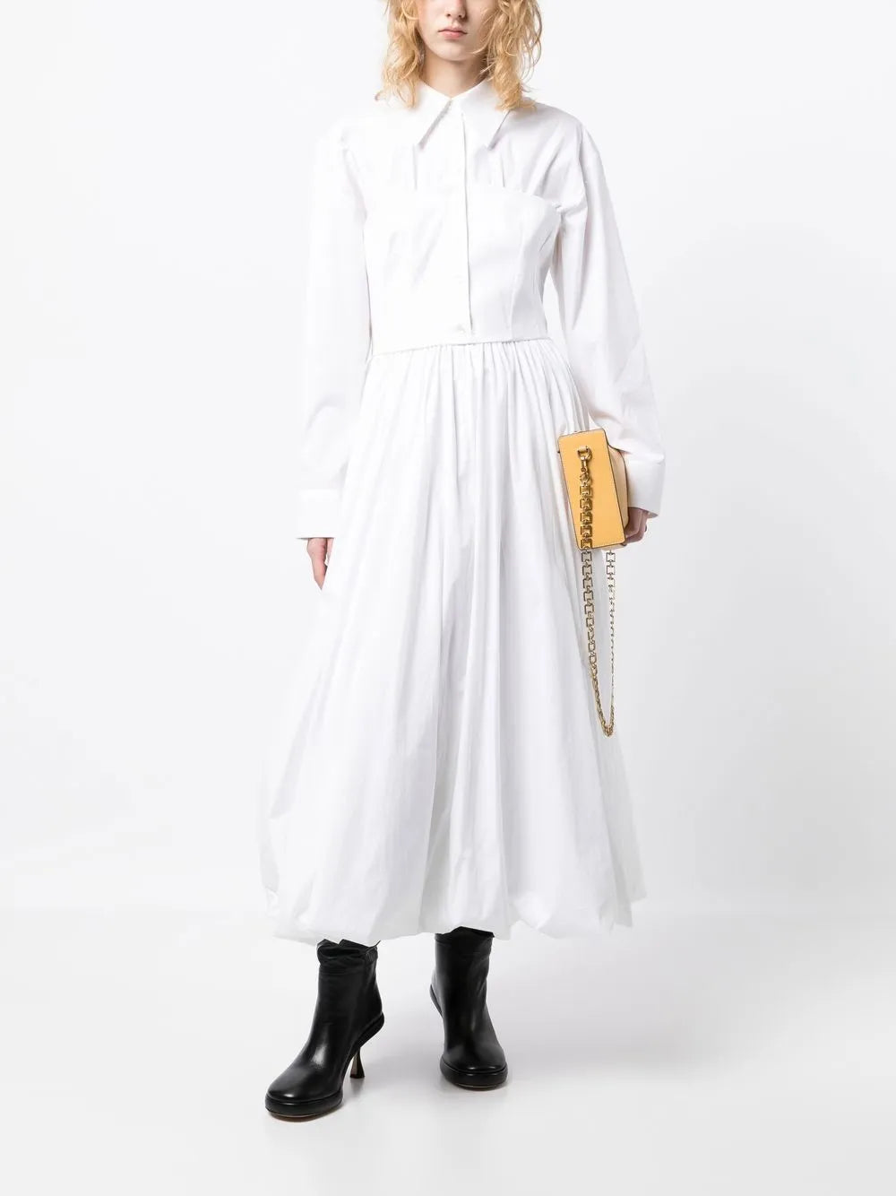 Corset-Style Shirt Dress