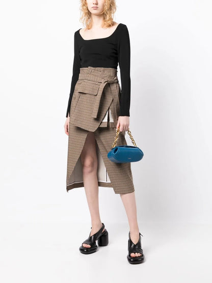 Belted Midi Skirt