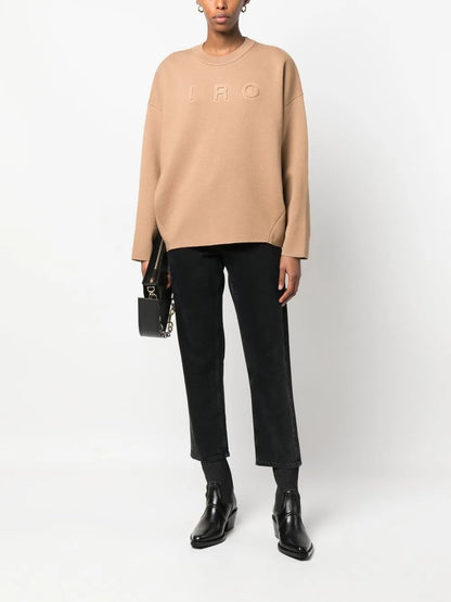 Intarsia Knit-Logo Jumper