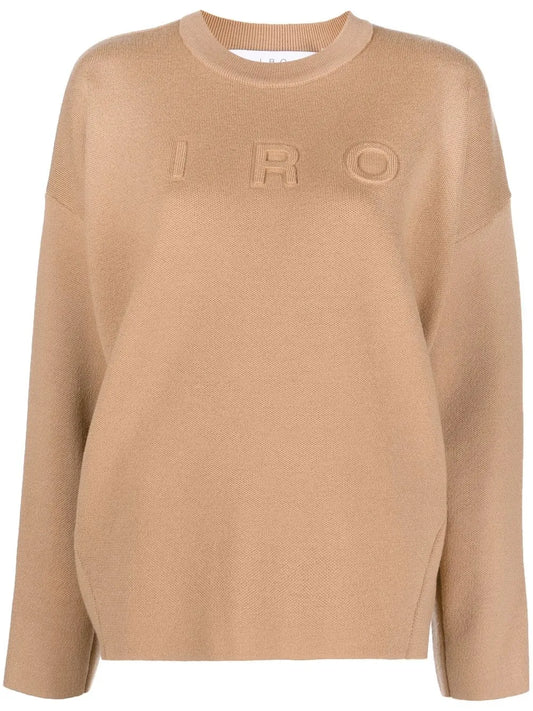 Intarsia Knit-Logo Jumper