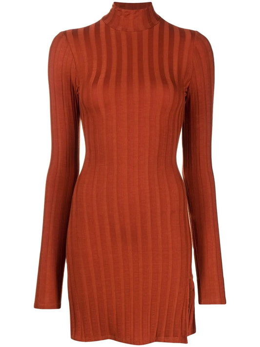 Libra Long-Sleeve Knit Minidress