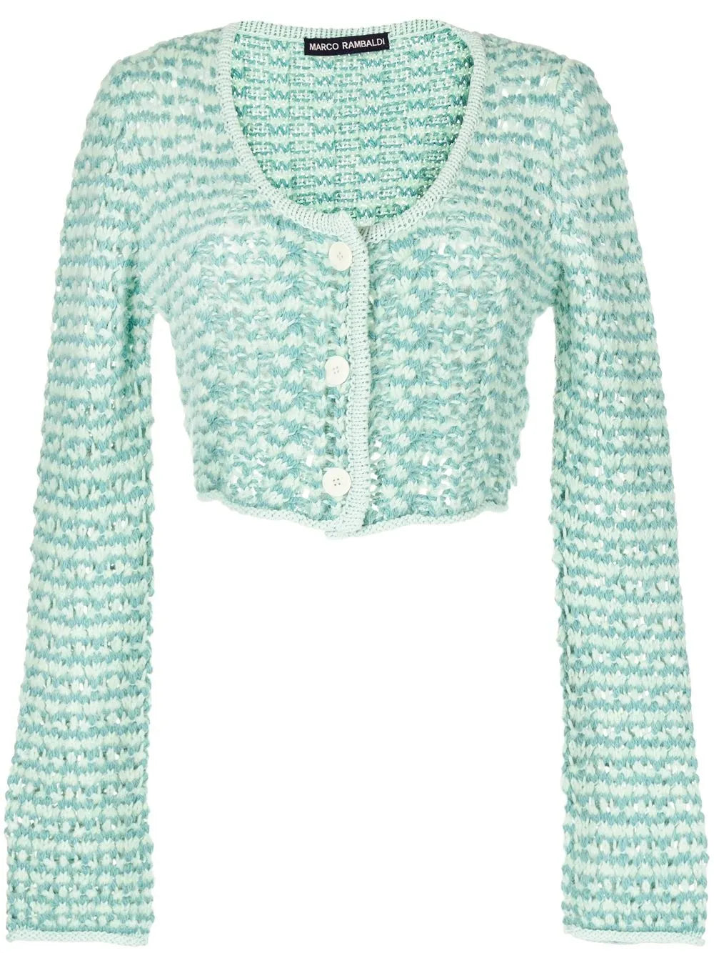 Chunky-Knit Button-Down Cardigan