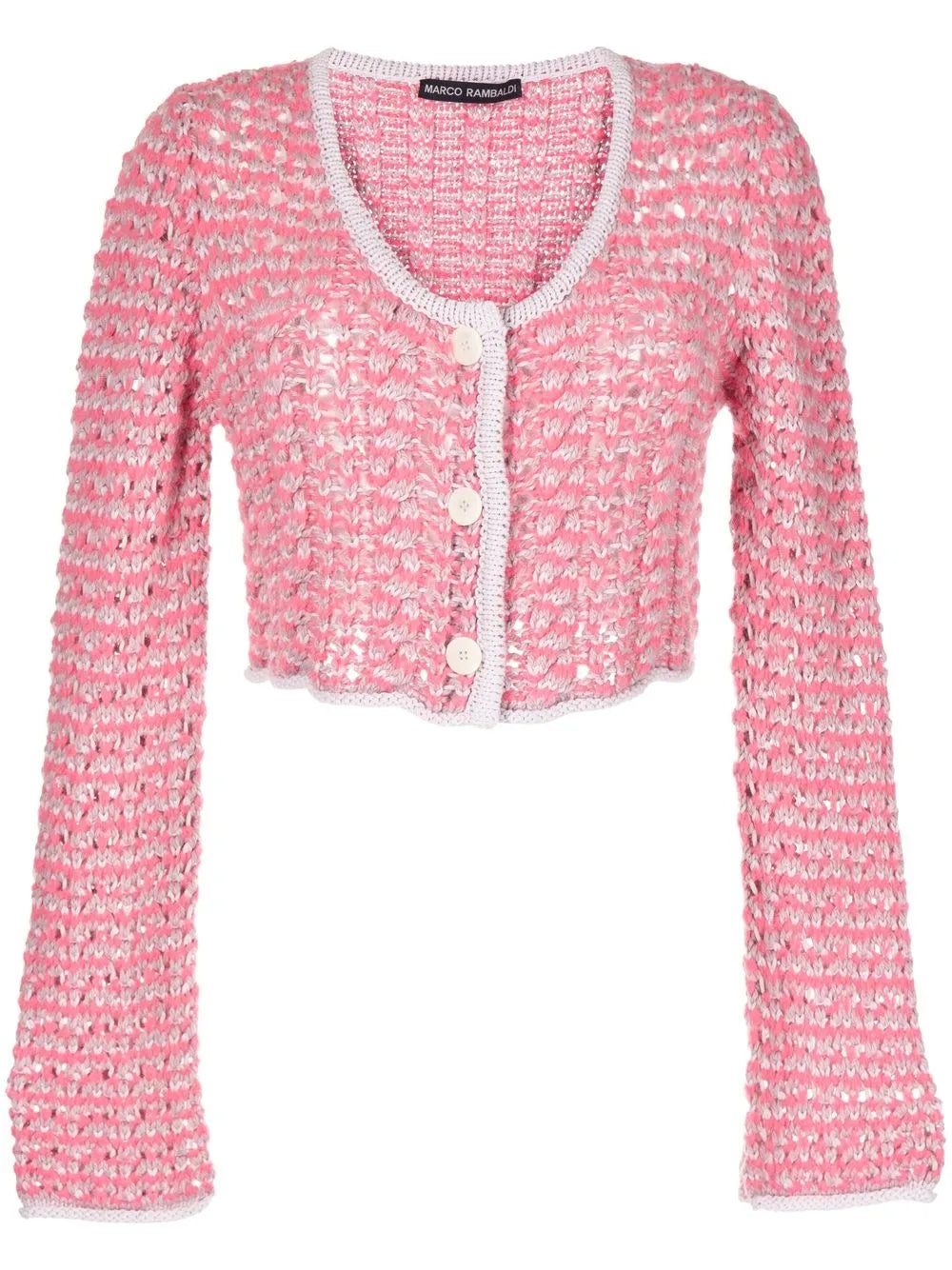 Chunky-Knit Button-Down Cardigan
