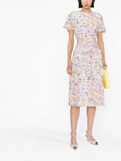 Graphic-Print Dress