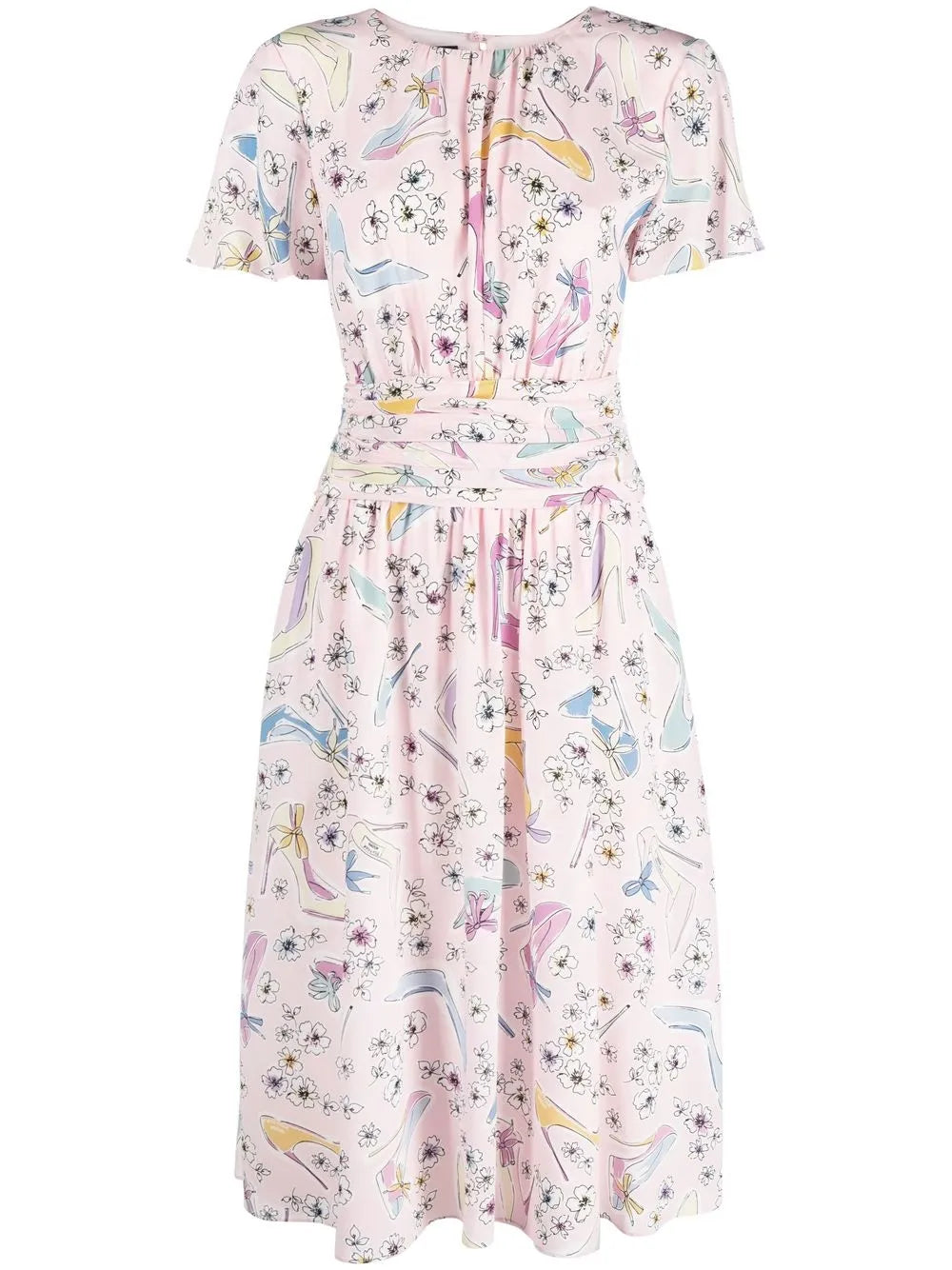 Graphic-Print Dress