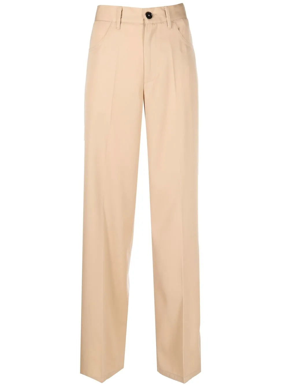 Straight-Leg Wool Trousers