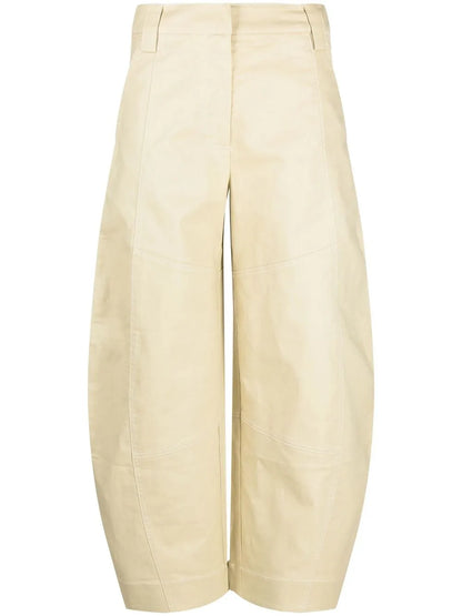 Tapered Wide-Leg Trousers