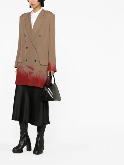 Bias-Cut Satin Midi Skirt