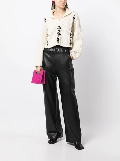 Cable-Knit Wool Sweater