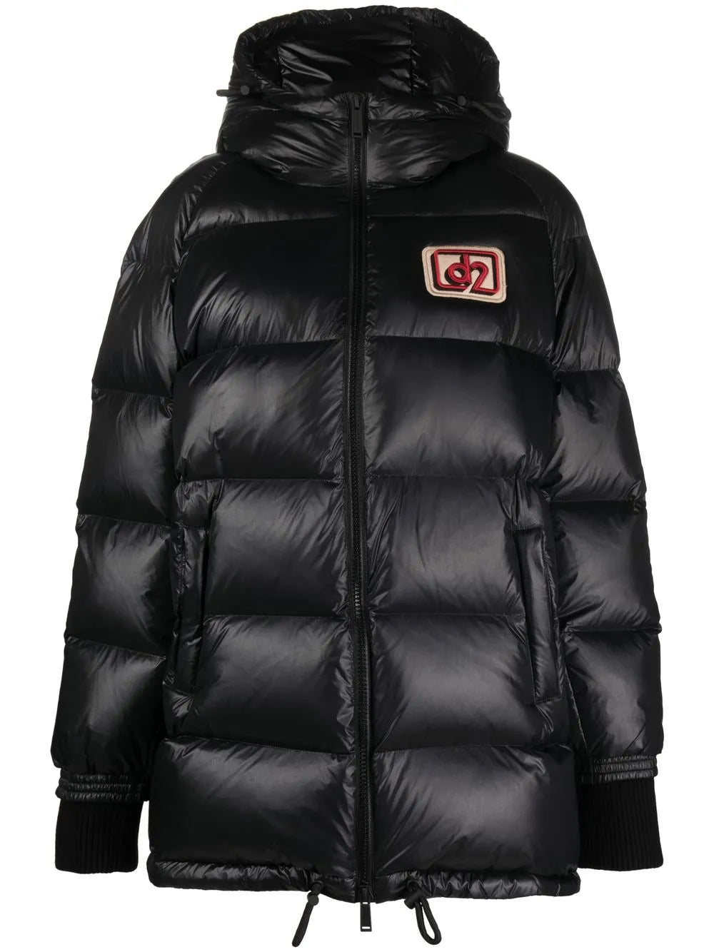 Logo-Patch Padded Coat