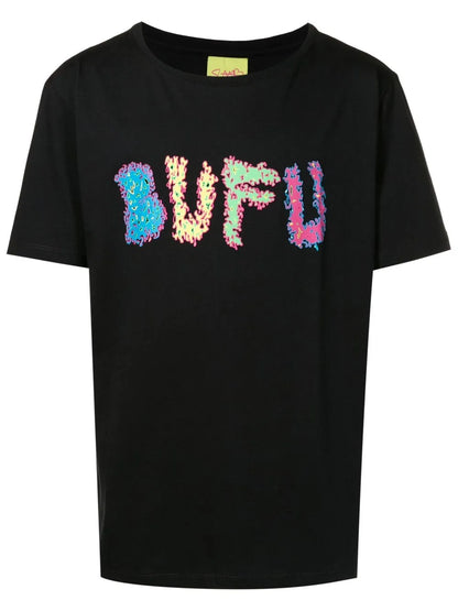 Slogan-Print Cotton T-Shirt