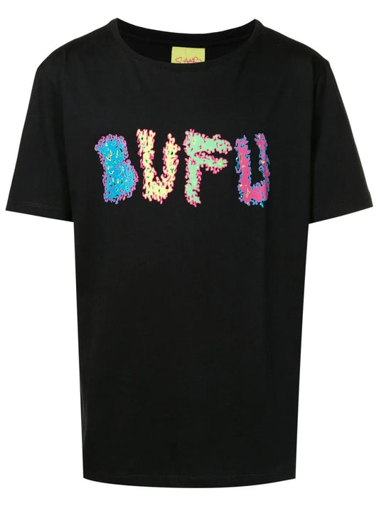 Slogan-Print Cotton T-Shirt