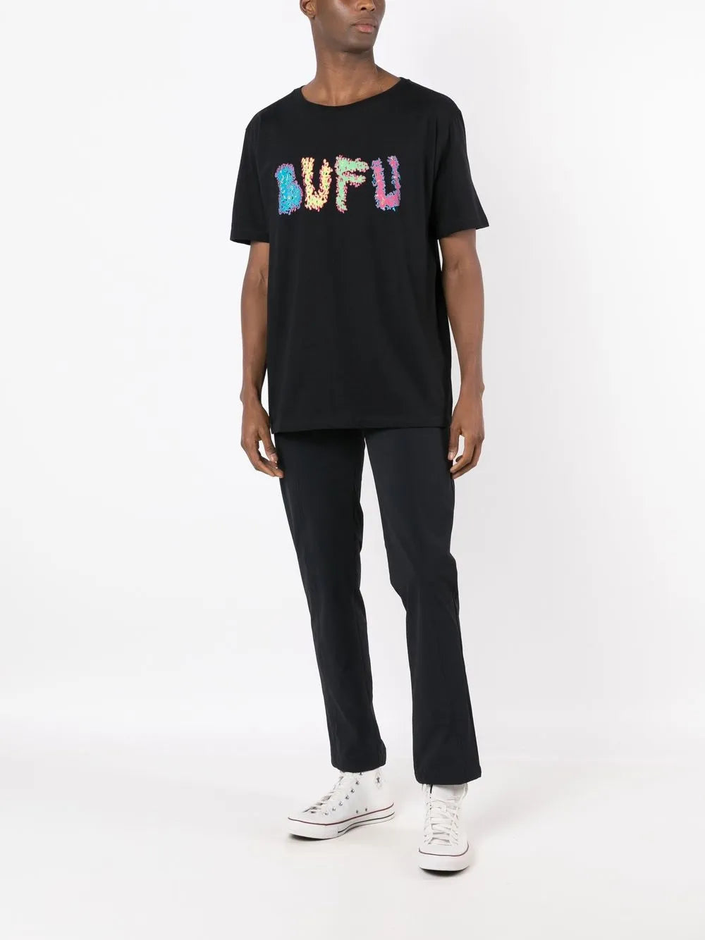 Slogan-Print Cotton T-Shirt