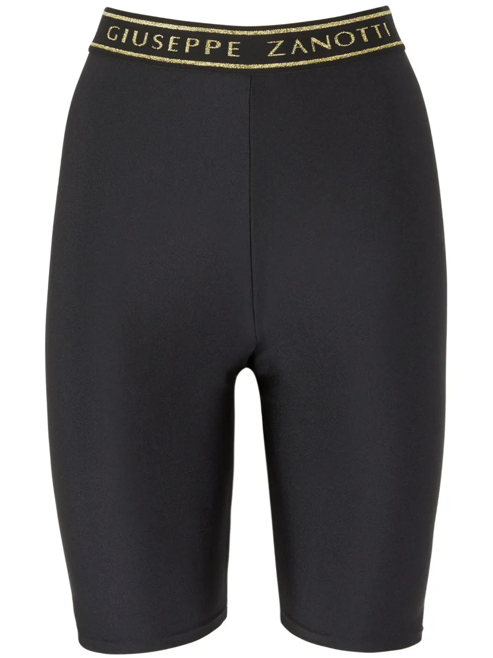 High-Waisted Logo-Waistband Shorts