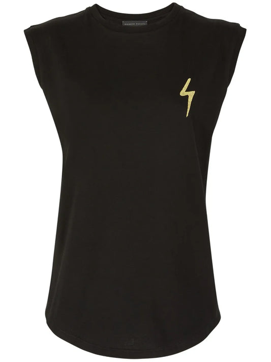 Logo-Embroidered Cotton Tank Top