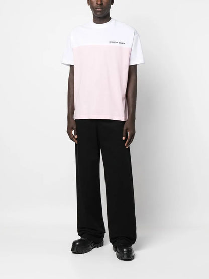 Logo-Print Colour-Block T-Shirt