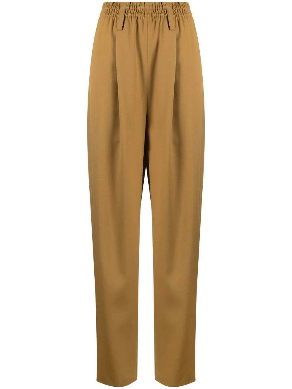 Pleat-Detail Straight Trousers