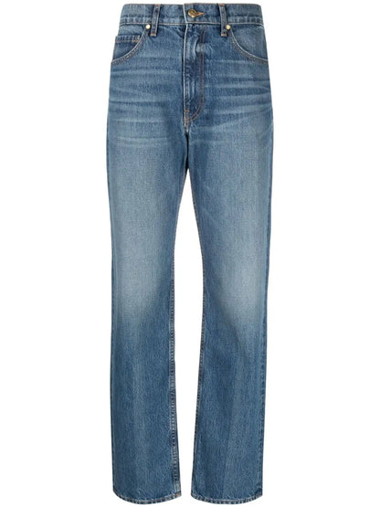 Straight-Leg Cut Jeans