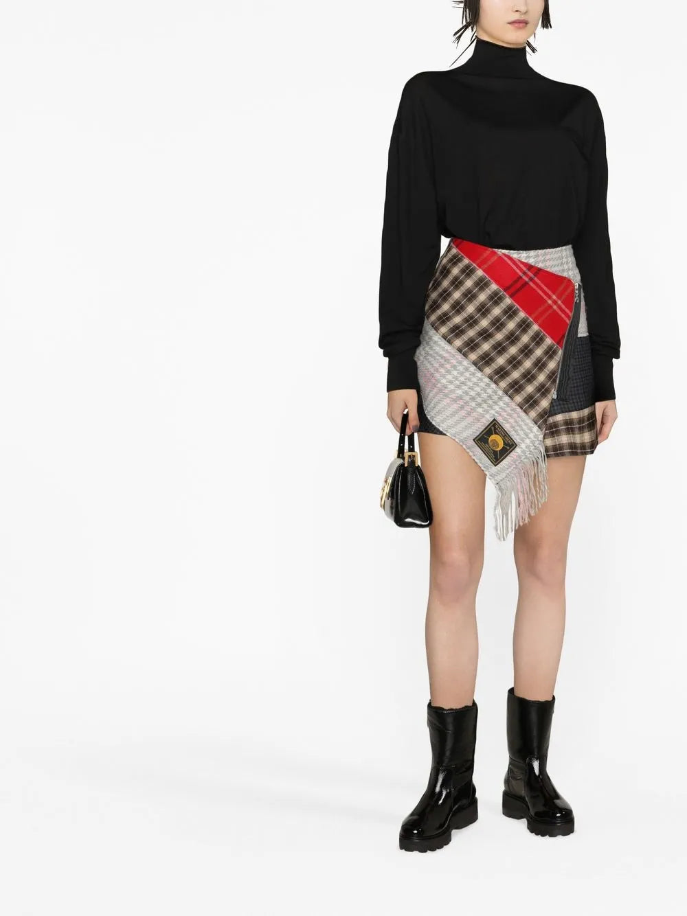 Ribbed-Knit Roll Neck Jumper