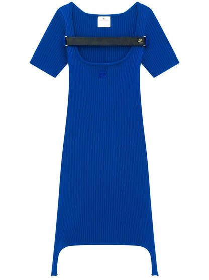 Maille Racer Bretelles Short Dress