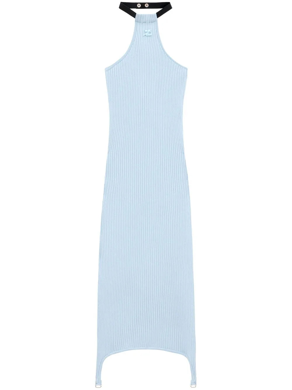 Ribbed-Knit Halterneck Dress