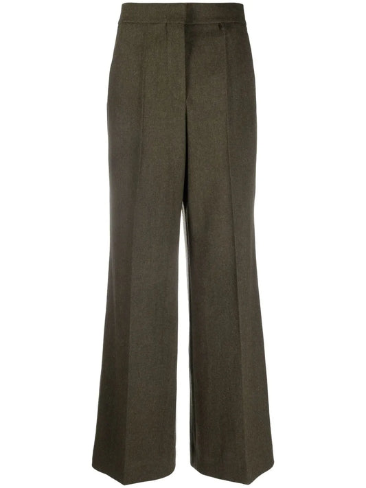 High-Rise Flared Trousers