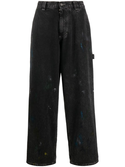 Paint Wide-Leg Jeans
