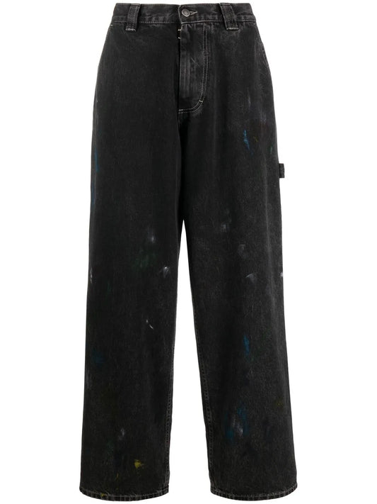 Paint Wide-Leg Jeans