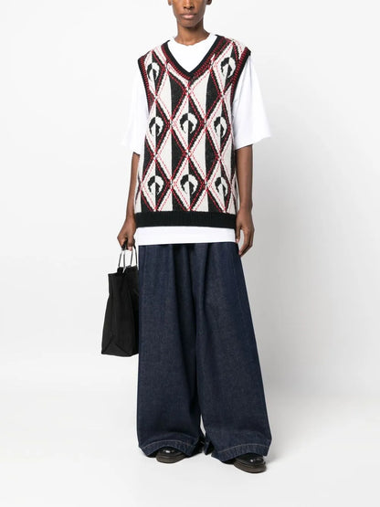 Pleated Wide-Leg Trousers
