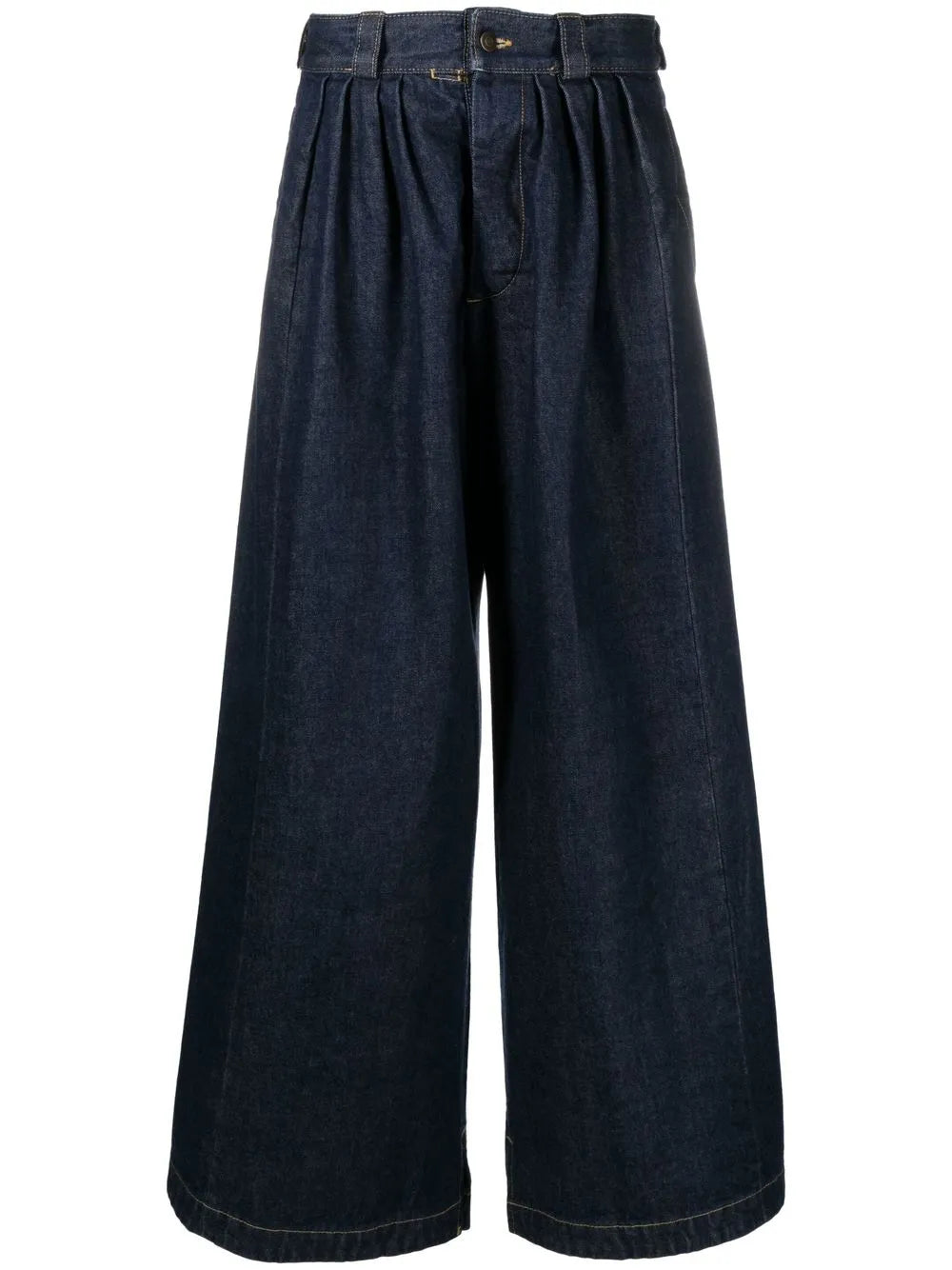 Pleated Wide-Leg Trousers