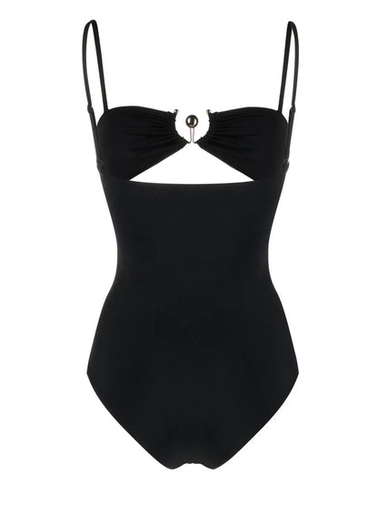 Square Neck Cut-Out Swimsuit