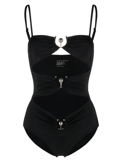 Square Neck Cut-Out Swimsuit