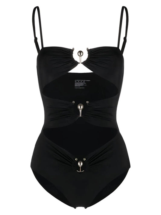 Square Neck Cut-Out Swimsuit
