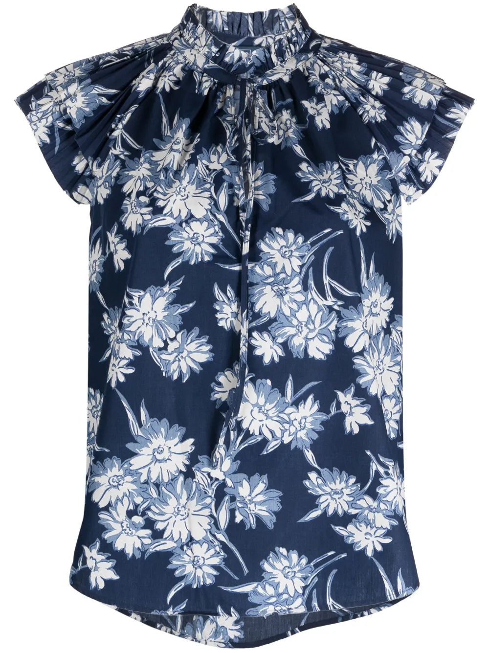 Floral-Print Blouse