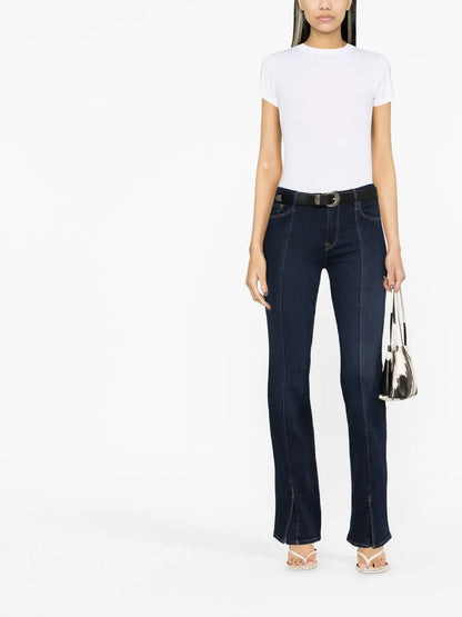 Ribbed Cotton T-Shirt