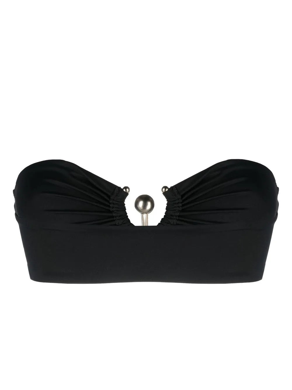 Ring-Detail Bandeau Bikini Top