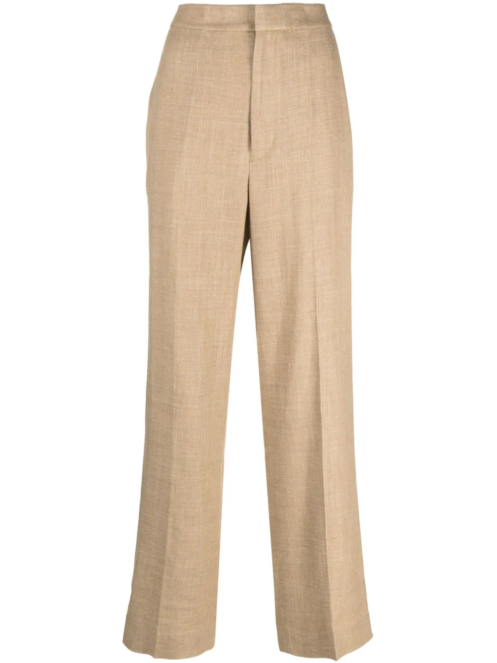 Mid-Rise Straight-Leg Trousers