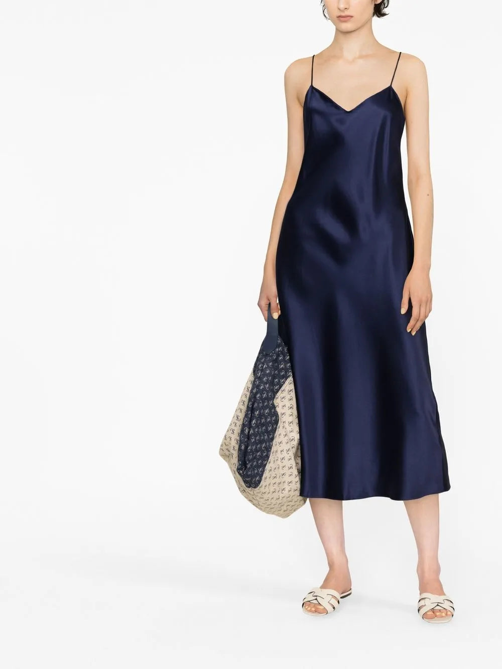 V-Neck Midi Dress
