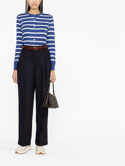 Stretch-Wool Straight-Leg Trousers