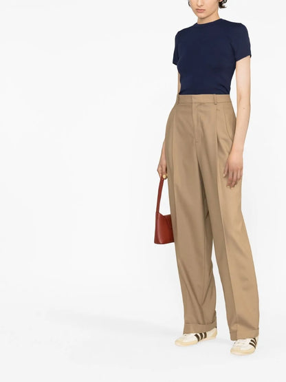 Ribbed Short-Sleeve T-Shirt