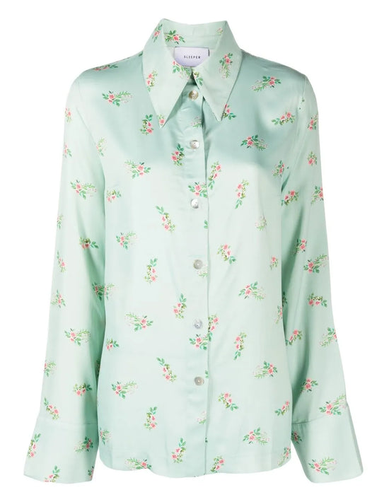 Blossom-Print Shirt