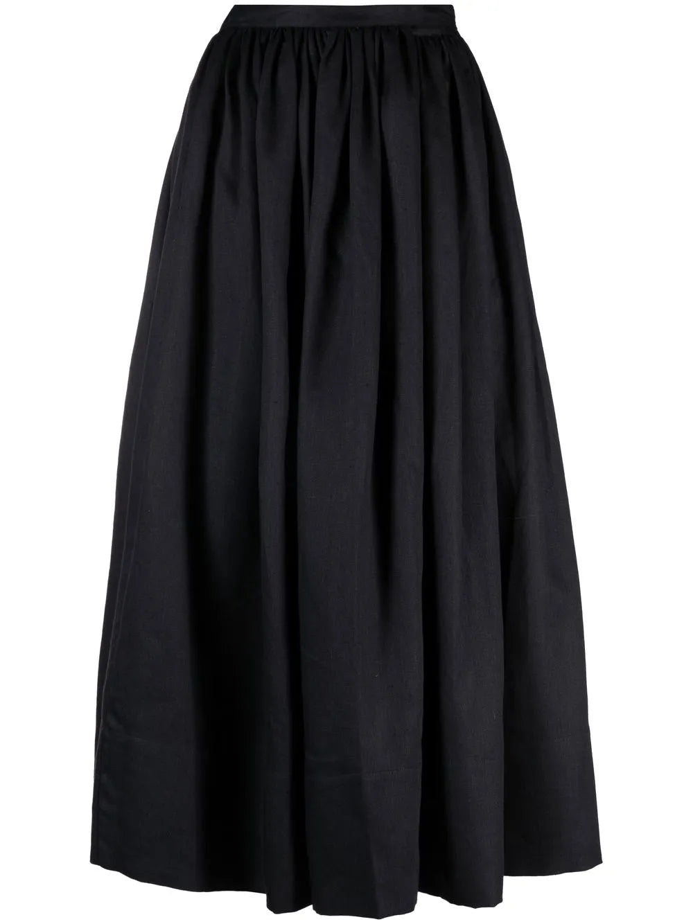Coco Full Linen Midi Skirt