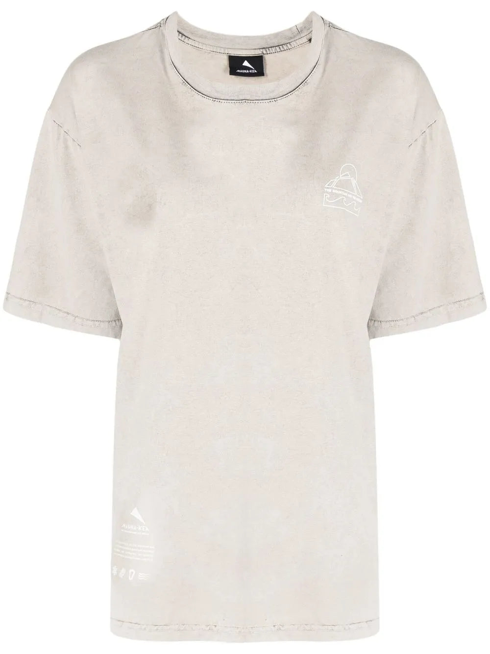 Slogan-Print Stonewashed T-Shirt