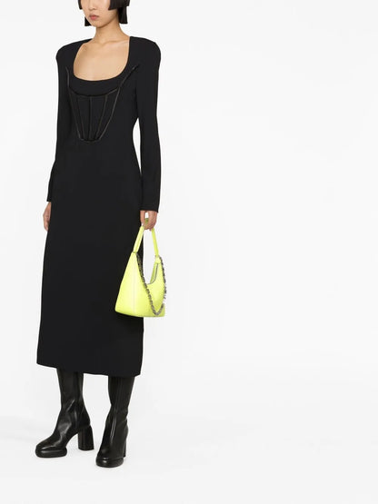 Corset-Top Midi Dress