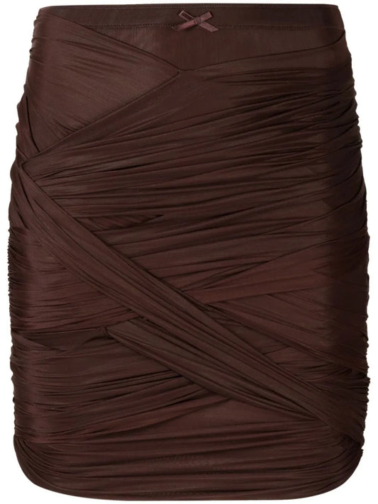 Ruched Draped Skirt