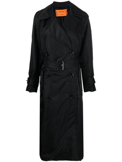 Belted Double-Breasted Trench Coat