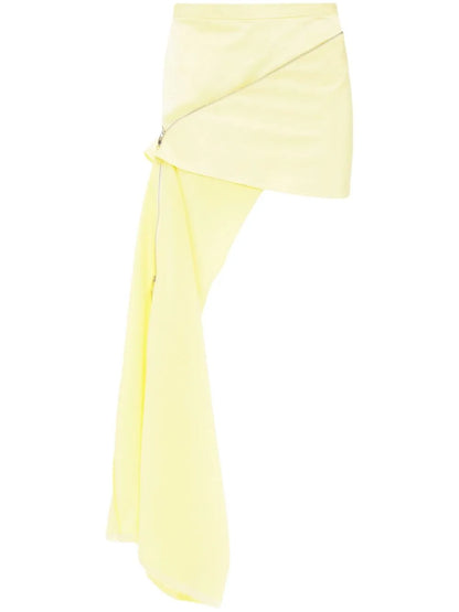 Zip-Detail Mini Skirt