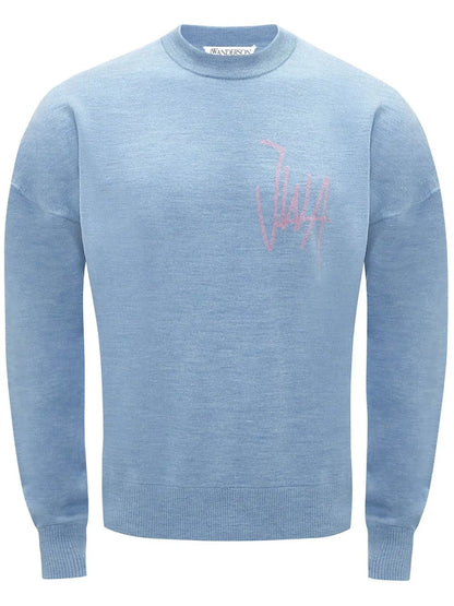 Logo-Print Crew Neck Sweatshirt