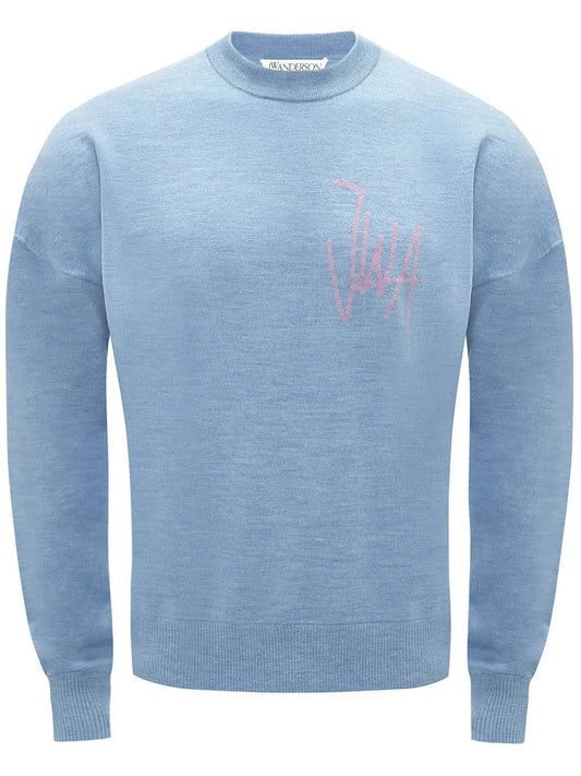 Logo-Print Crew Neck Sweatshirt