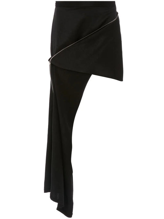 Zip-Detail Mini Skirt